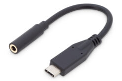 USB-C audio-adapter/-omzetter, USB-C-stekker - 3,5 mm stekker/contactdoos