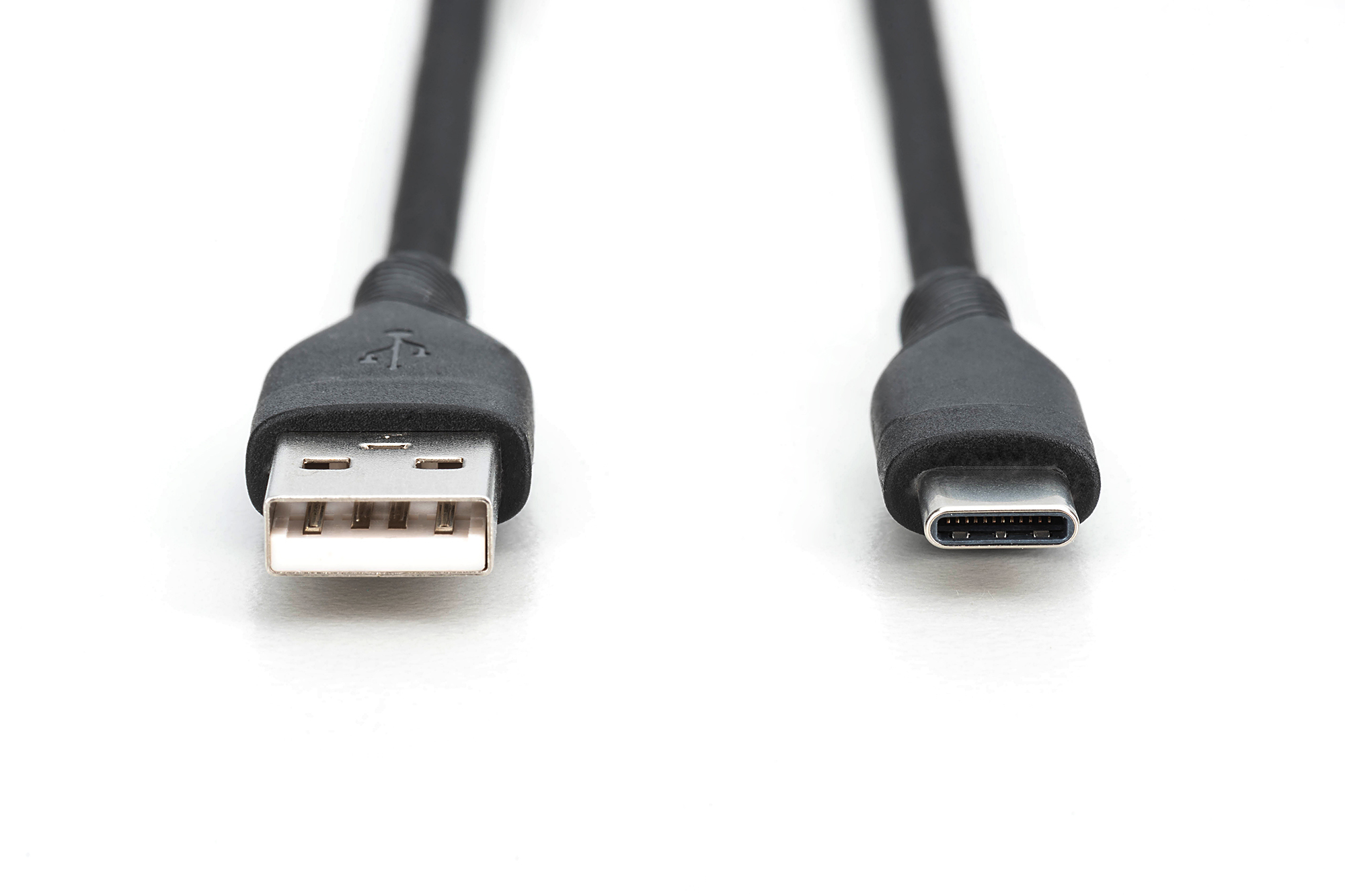 USB-C siliconen aansluitkabel, 0,5m, zwart - Afbeelding 2