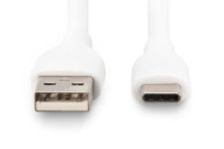 Alternative view of USB-C siliconen aansluitkabel, 1m, wit