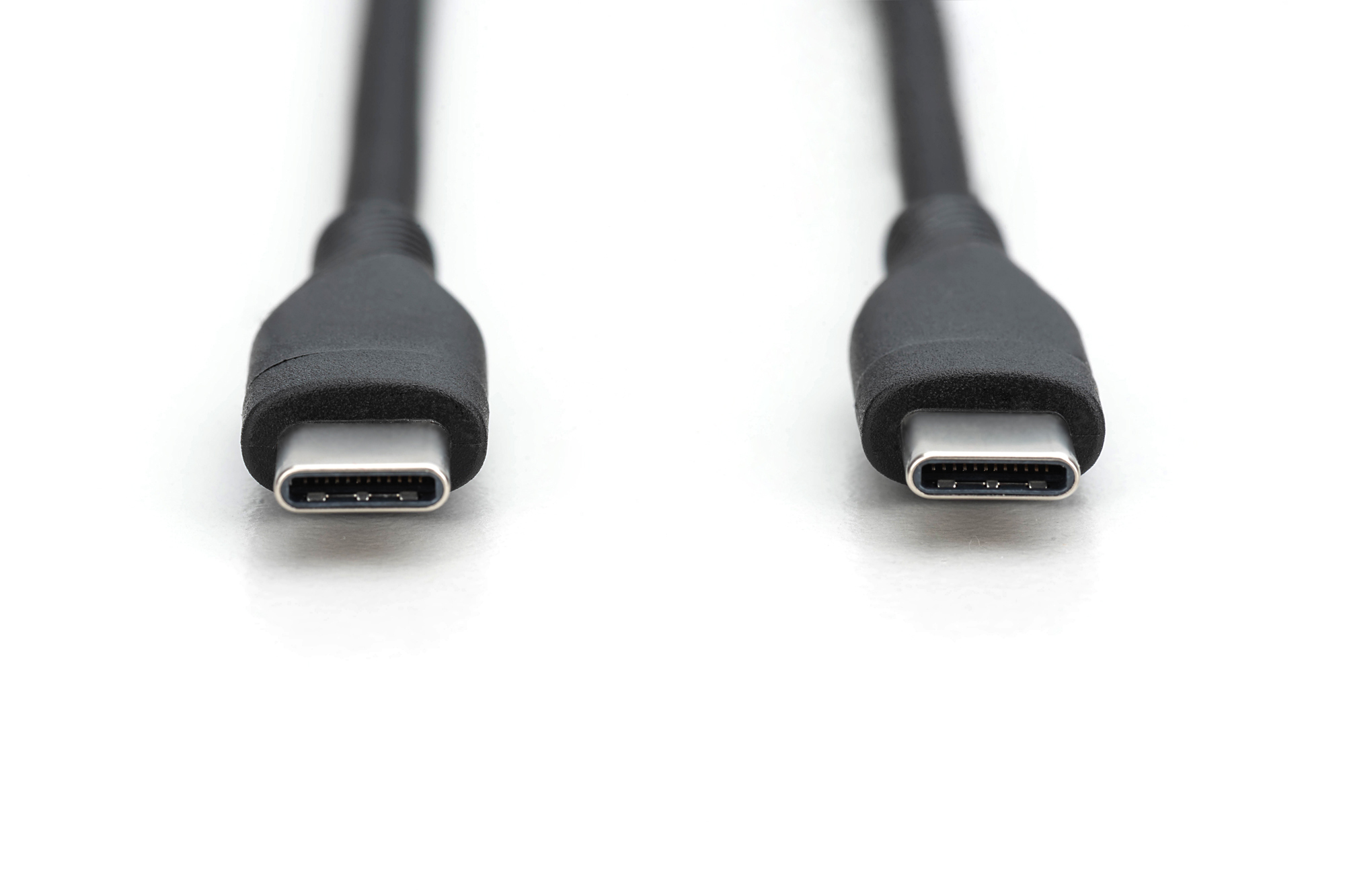 USB-C siliconen aansluitkabel, 1m, zwart - Afbeelding 2