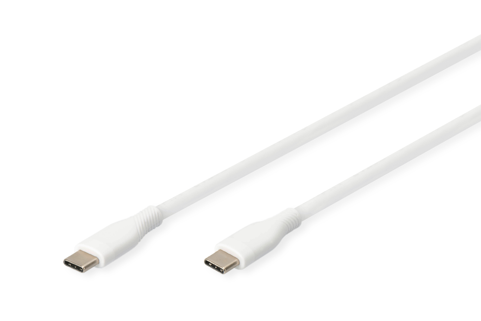USB-C siliconen aansluitkabel, 1m, wit