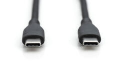 Alternative view of USB-C siliconen aansluitkabel, 2 m, zwart