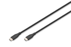 USB-C siliconen aansluitkabel, 2 m, zwart