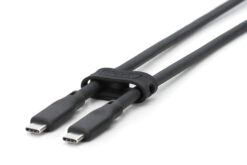 USB siliconenkabel, USB 3.2 Gen2, USB 10Gbps, 0,5m, zwart - Afbeelding 3