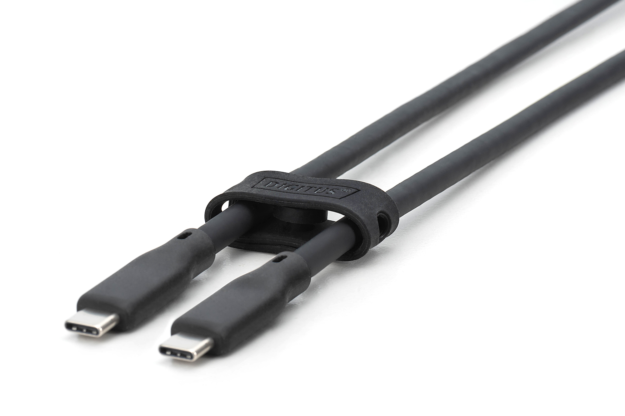 USB siliconenkabel, USB 3.2 Gen2, USB 10Gbps, 1m, zwart - Afbeelding 4