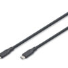 USB4 Gen3 siliconenkabel, USB 40Gbps, 0,5m, zwart