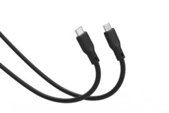 USB siliconenkabel, USB4 versie 2.0, USB 80Gbps, 1m, zwart - Afbeelding 3