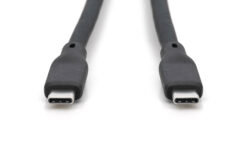 USB siliconenkabel, USB4 versie 2.0, USB 80Gbps, 1m, zwart - Afbeelding 4