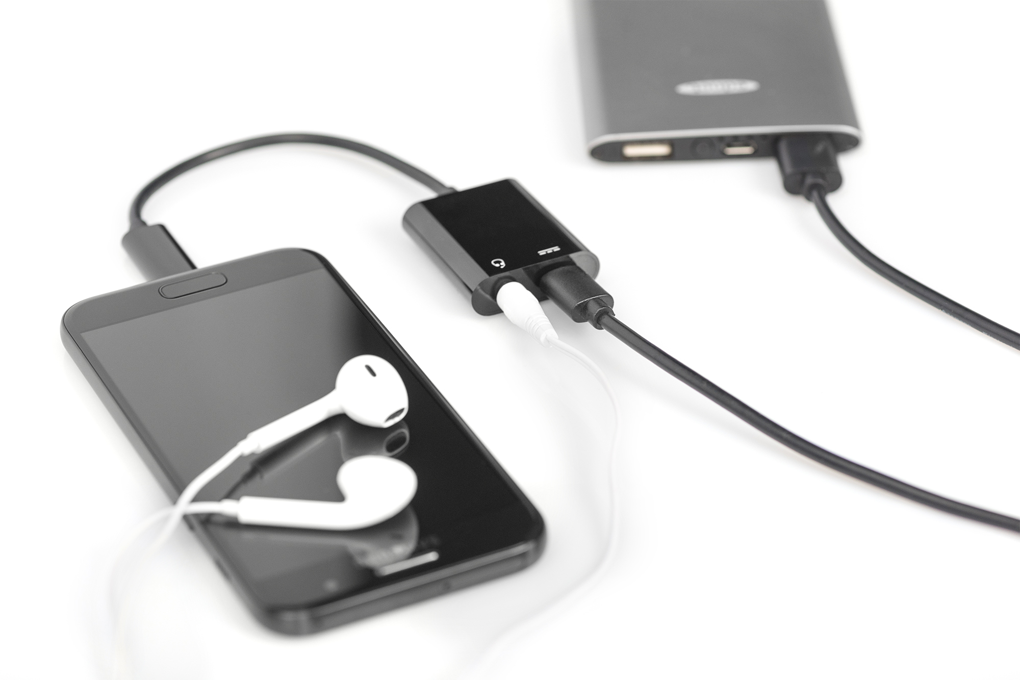 USB-C adapter / converter, USB-C naar USB-C + 3,5 mm aansluiting - Afbeelding 5