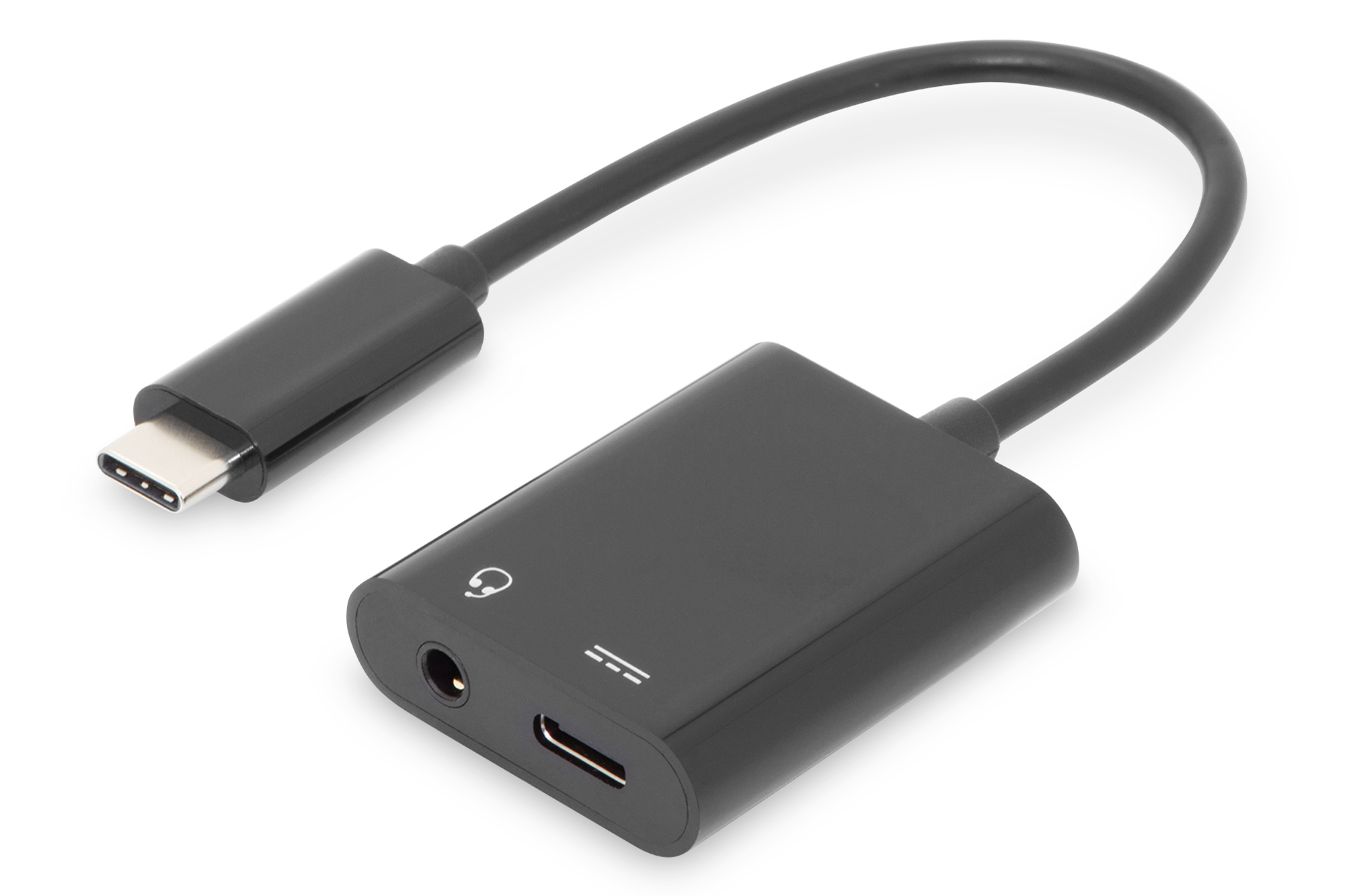 USB-C adapter / converter, USB-C naar USB-C + 3,5 mm aansluiting
