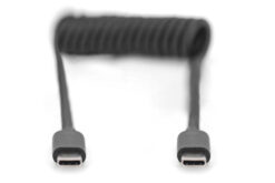 Alternative view of USB-C - USB-C spiraalkabel, 1m