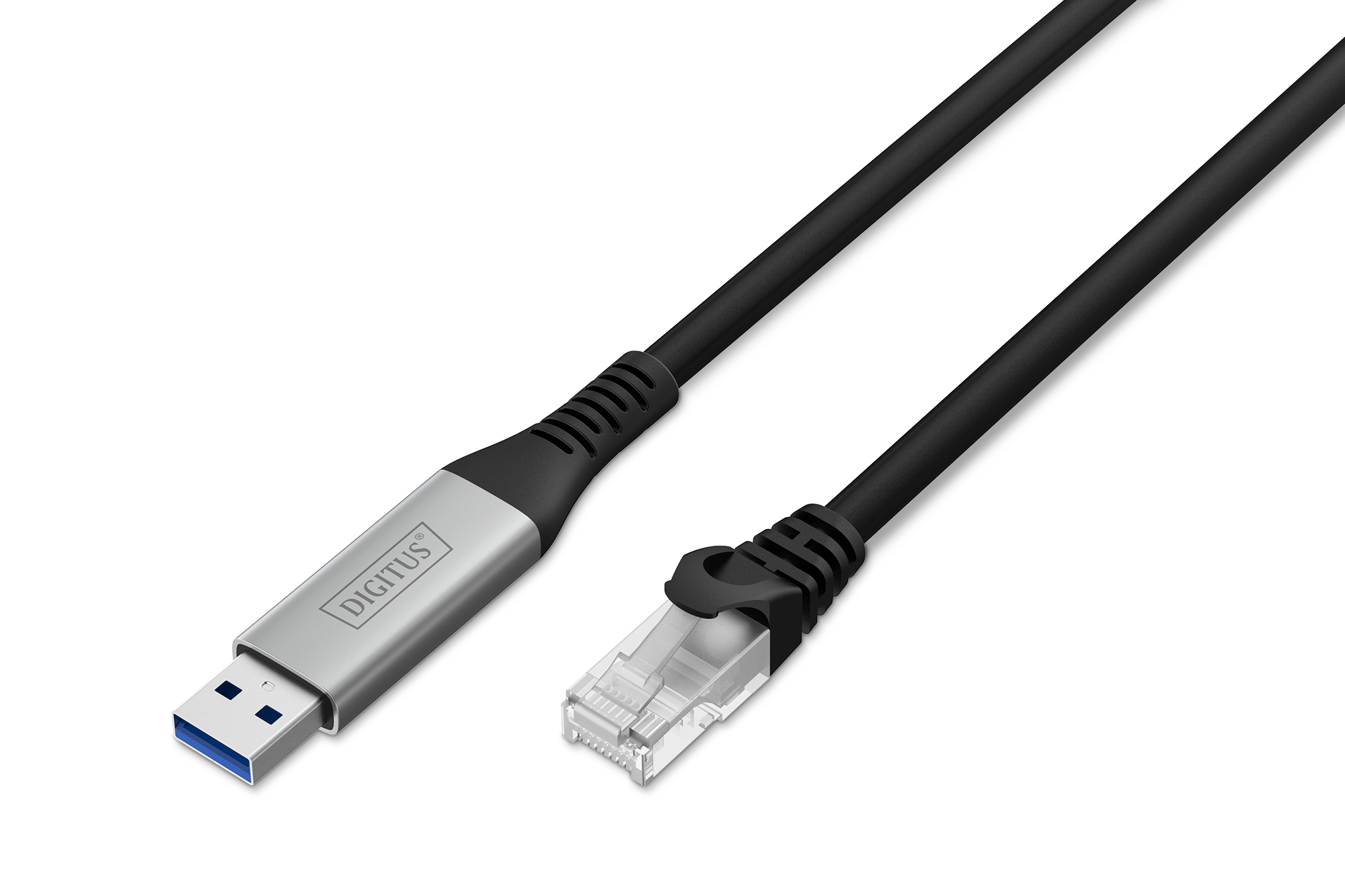 USB-A - RJ45 Ethernetkabel, 1Gbit/s, 2m