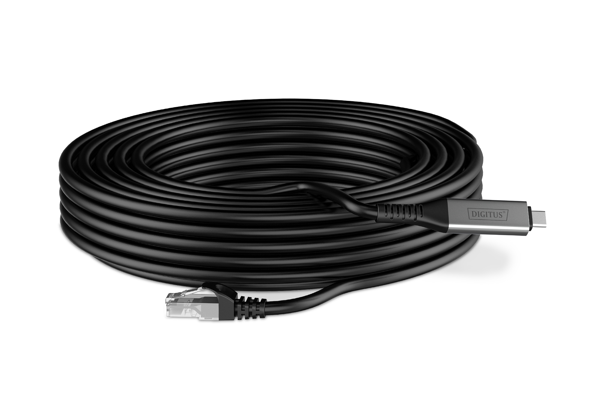 USB-C - RJ45 Ethernetkabel, 1Gbit/s, 15m - Afbeelding 3
