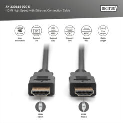 Alternative view of HDMI High-Speed met Ethernet aansluitkabel