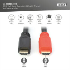HDMI High Speed verbindingskabel met Ethernet en signaalversterker - Afbeelding 5