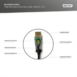 HDMI AOC hybride glasvezelkabel, UHD 4K, 15 m - Afbeelding 5