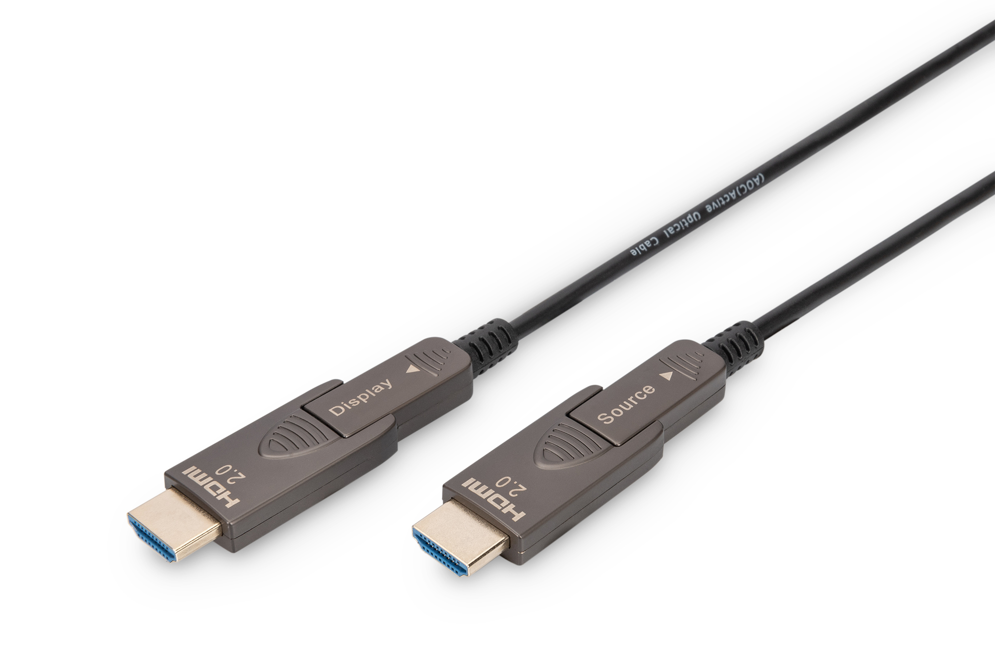 4K - HDMI AOC hybride glasvezelkabel met 10m afneembare connector