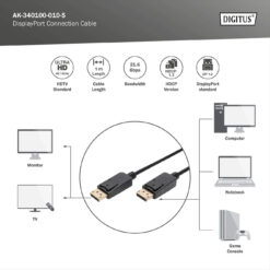 DisplayPort-aansluitkabel, 1m - Afbeelding 3