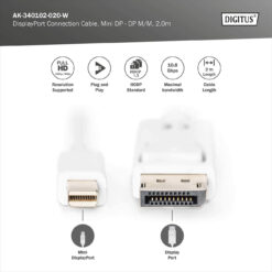 DisplayPort-aansluitkabel, 2m - Afbeelding 4