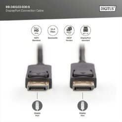 DisplayPort-aansluitkabel, 3m - Afbeelding 3