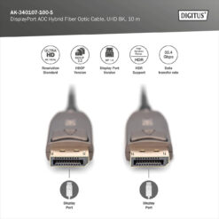 DisplayPort AOC hybride glasvezelkabel, UHD 8K, 10 m - Afbeelding 4
