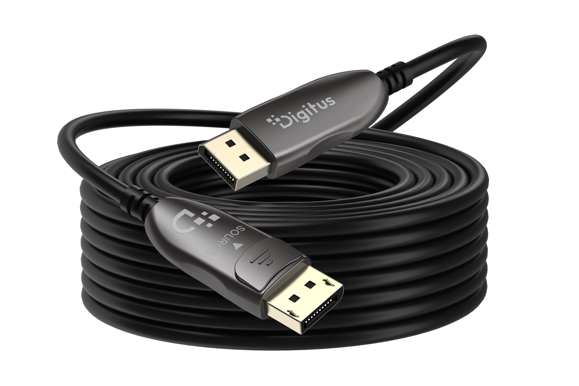 DisplayPort AOC hybride glasvezelkabel, UHD 8K, 50 m - Afbeelding 3
