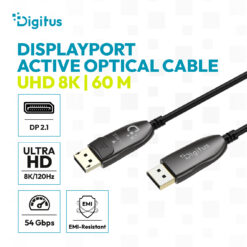 DisplayPort AOC hybride glasvezelkabel, UHD 8K, 60 m - Afbeelding 5