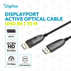 DisplayPort AOC hybride glasvezelkabel, UHD 8K, 70 m - Afbeelding 5