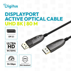 DisplayPort AOC hybride glasvezelkabel, UHD 8K, 80 m - Afbeelding 5