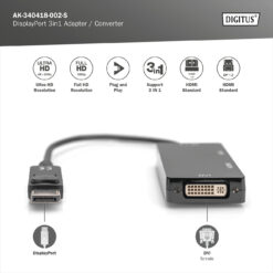 DisplayPort 3 in 1 converterkabel - Afbeelding 6