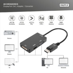DisplayPort 3 in 1 converterkabel - Afbeelding 5