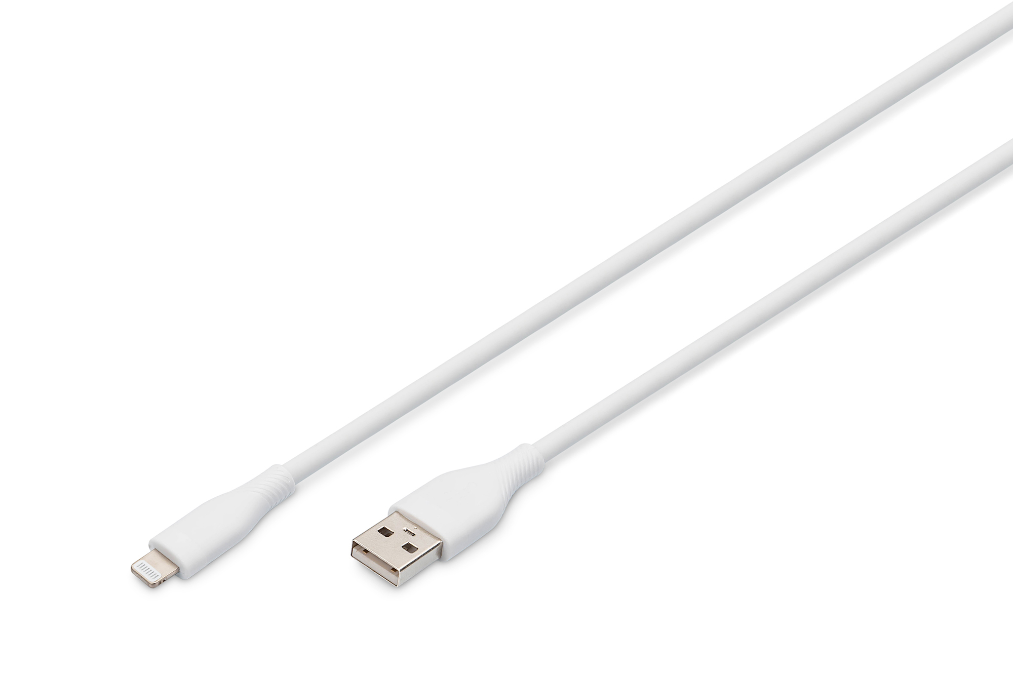 Lightning siliconen aansluitkabel, USB-A - Lightning 1m, wit