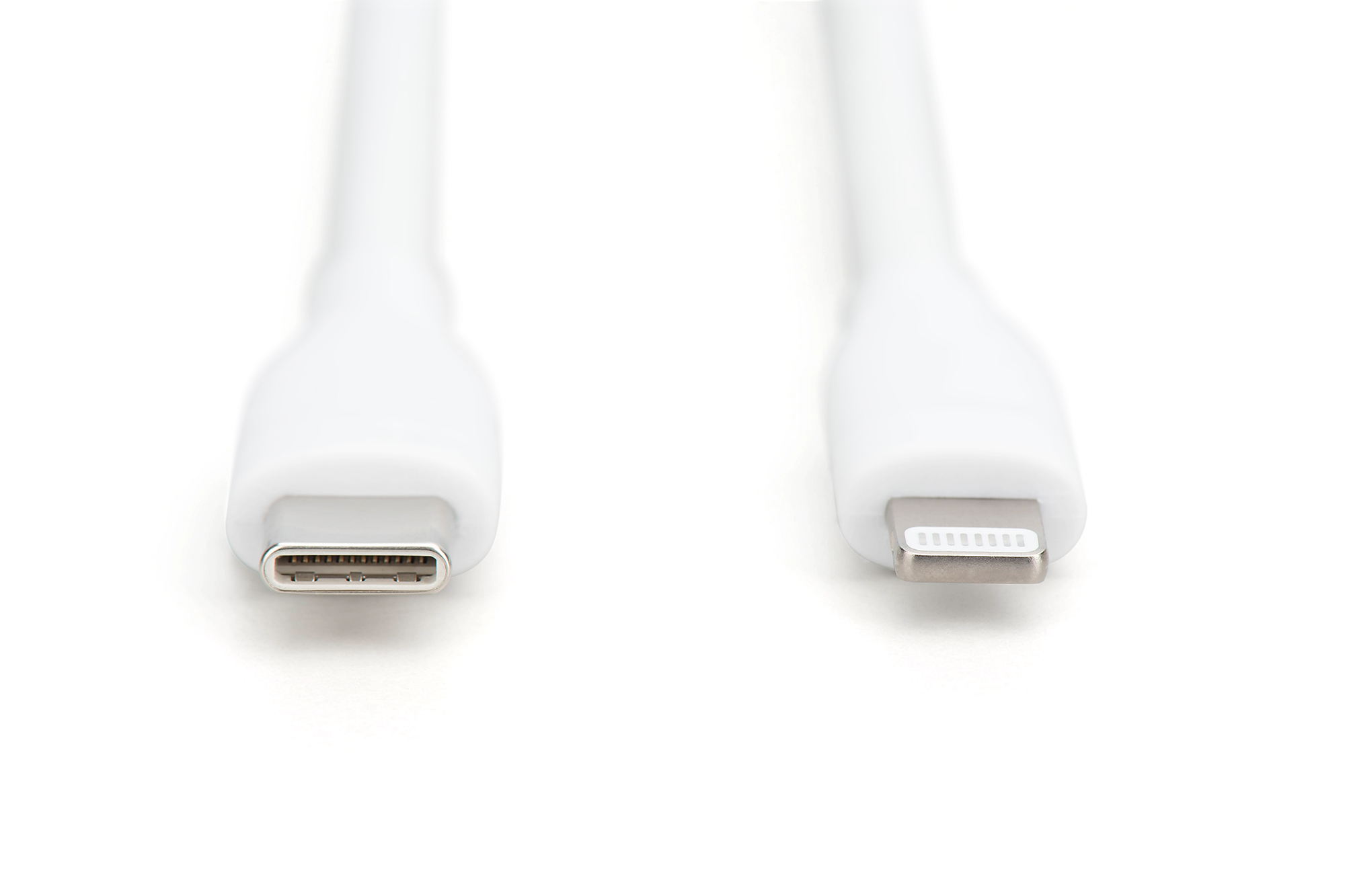 Lightning siliconen aansluitkabel, USB-C - Lightning, 0,5m, wit - Afbeelding 2