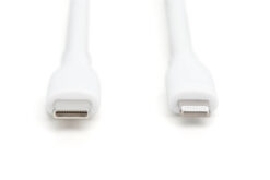 Alternative view of Lightning siliconen aansluitkabel, USB-C - Lightning, 2m, wit