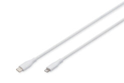 Lightning siliconen aansluitkabel, USB-C - Lightning, 2m, wit