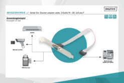 Seriële Poortbeugel adapterkabel, D-Sub9/M - IDC 2x5-polig/V - Afbeelding 4