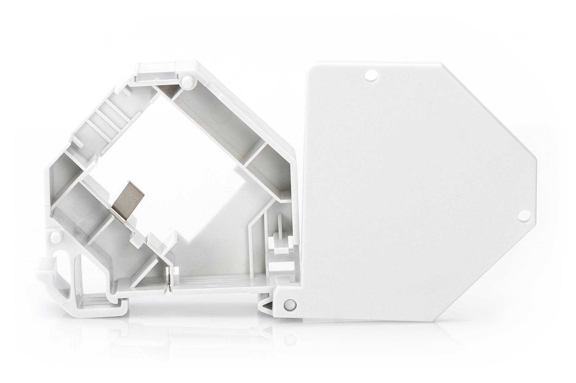 Keystone-behuizing voor montage op DIN-rail, IP20 - Afbeelding 3