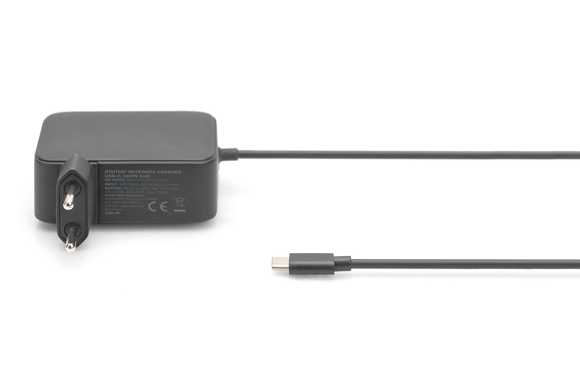 Notebooklader USB-C, 100W GaN - Afbeelding 2