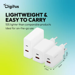 USB GaN-oplader 30 W, 1x USB-C, 1x USB-A - Afbeelding 5