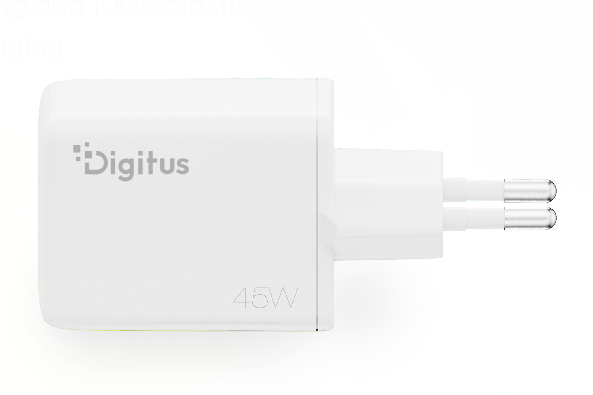 USB GaN-oplader 45 W, 1x USB-C, 1x USB-A - Afbeelding 2