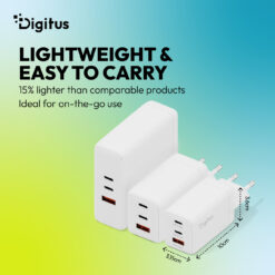USB GaN-oplader 67 W, 2x USB-C, 1x USB-A - Afbeelding 5