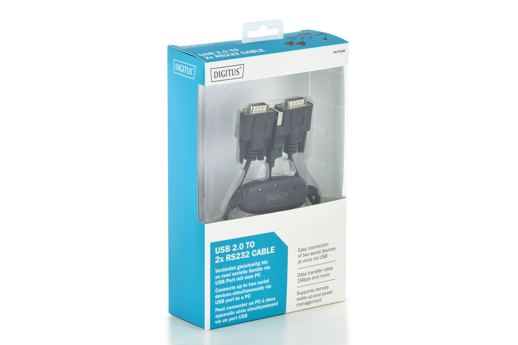 USB 2.0 voor 2x RS232-kabel - Afbeelding 3