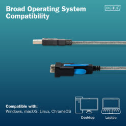USB 2.0 naar RS232-adapterkabel, 1,8 m, geïntegreerde FTDI-chipset - Afbeelding 6
