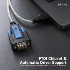 USB 2.0 naar RS232-adapterkabel, 1,8 m, geïntegreerde FTDI-chipset - Afbeelding 5