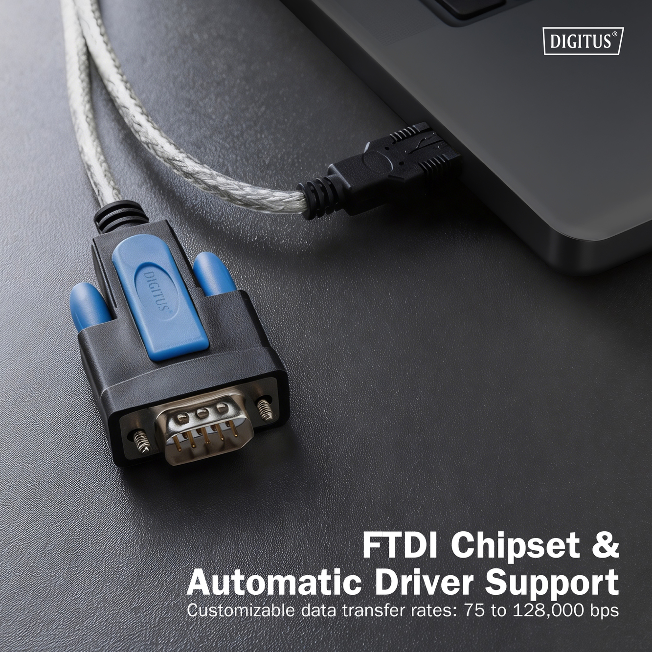 USB 2.0 naar RS232-adapterkabel, 1,8 m, geïntegreerde FTDI-chipset - Afbeelding 5