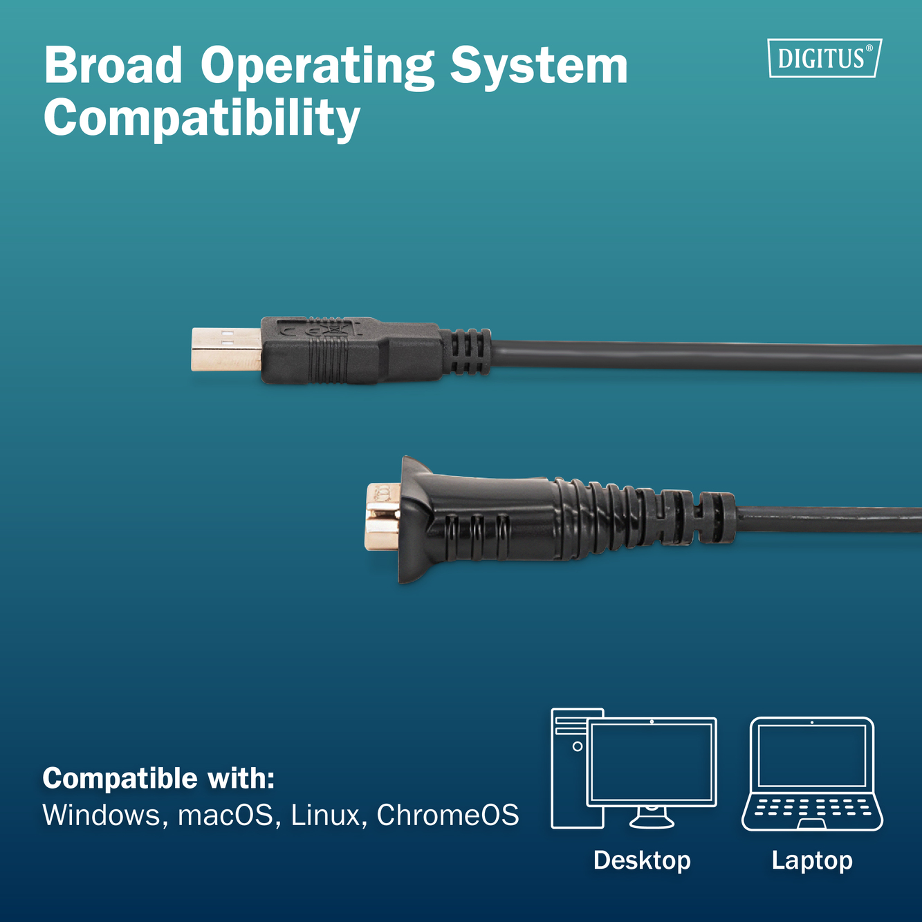 USB 2.0 naar RS232-adapterkabel, 1,8 m, geïntegreerde FTDI FT232RNL-chipset - Afbeelding 7