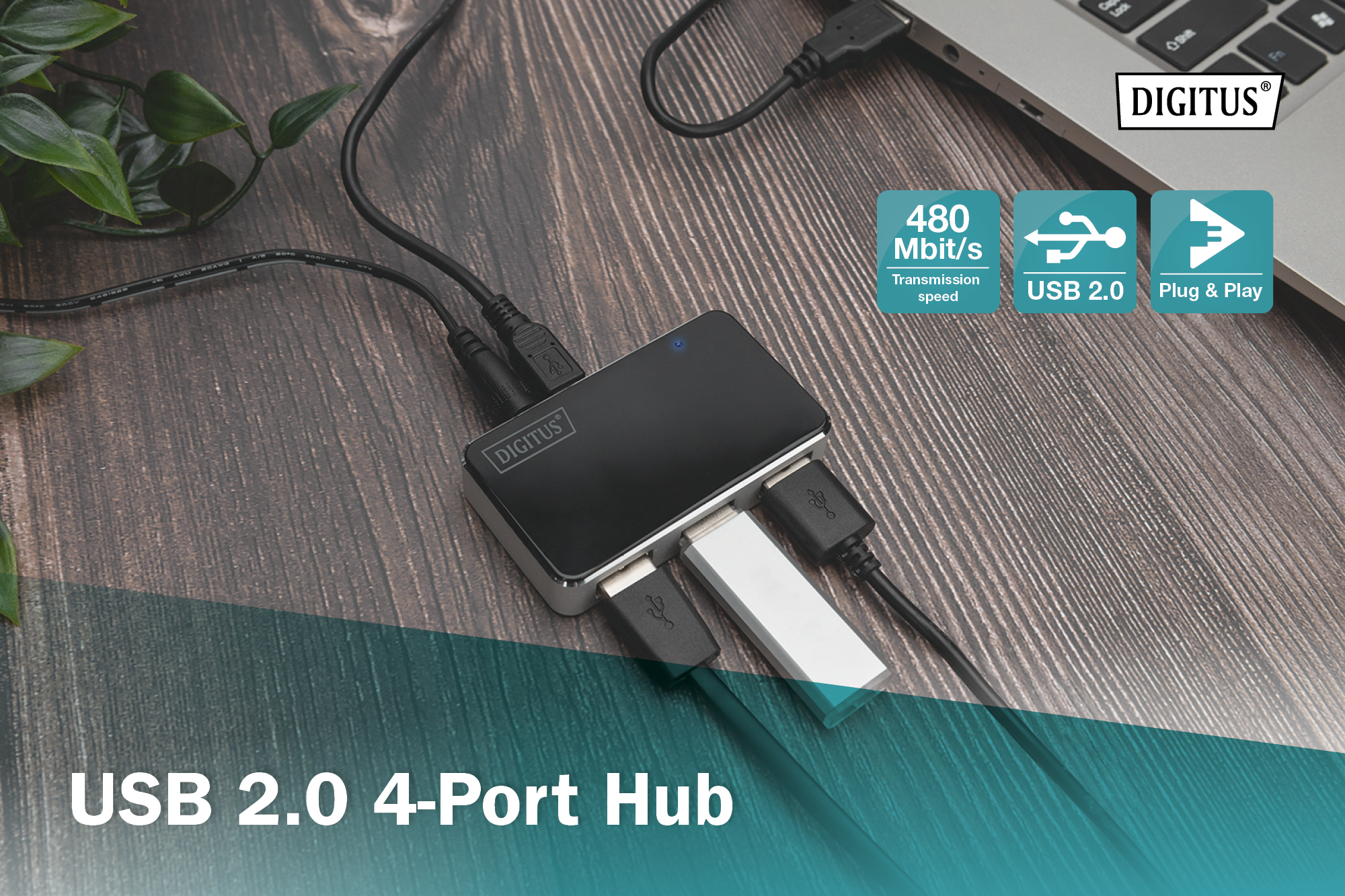 USB 2.0, 4-poort hub - Afbeelding 7