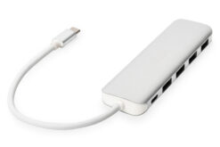 Alternative view of USB Type-C™ hub met 4 poorten (USB 3.0) + PD