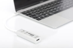 Alternative view of USB Type-C™ OTG 3-poorts Hub + Kaartlezer