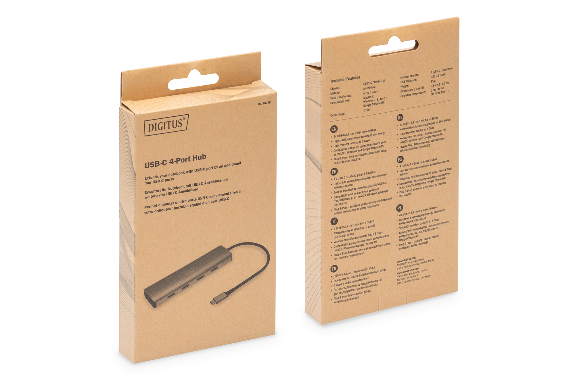USB-C 4 Port HUB - Afbeelding 8